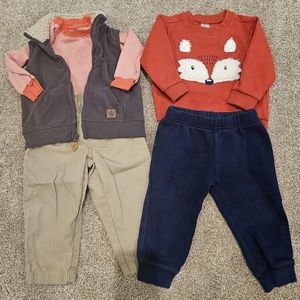 Carter's size 18months Baby boy clothe sets